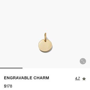 Engravable charm